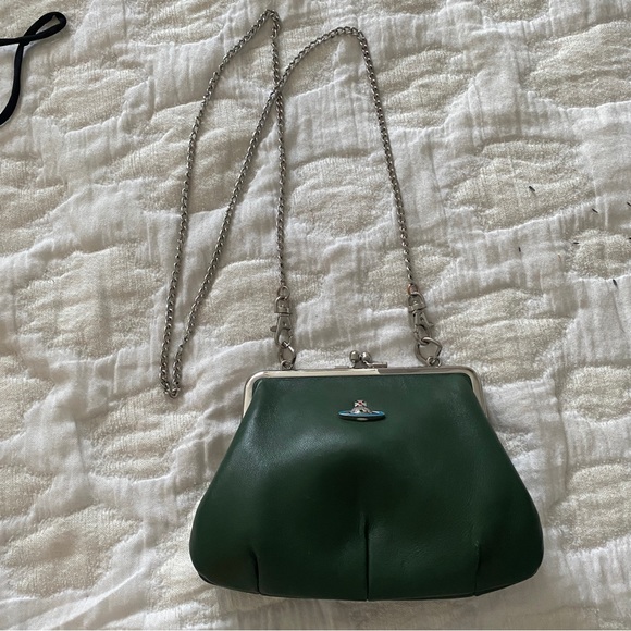 Vivienne Westwood Green Leather Crossbody - Picture 11 of 14
